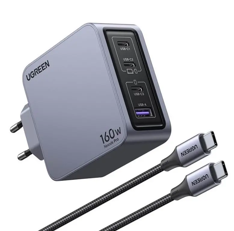 ÎNCĂRCĂTOR UNIVERSAL X763 220V 3xUSB-C 1xUSB A GaN 160W UGREEN