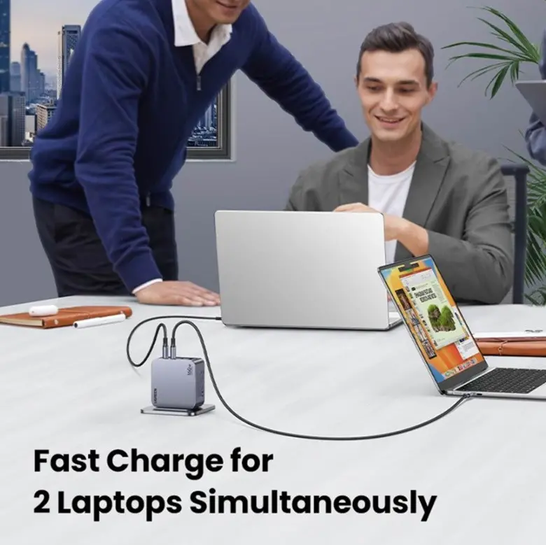 УНИВЕРСАЛНО ЗАРЯДНО УСТРОЙСТВО X763 220V 3xUSB-C 1xUSB A GaN 160W UGREEN - image 5