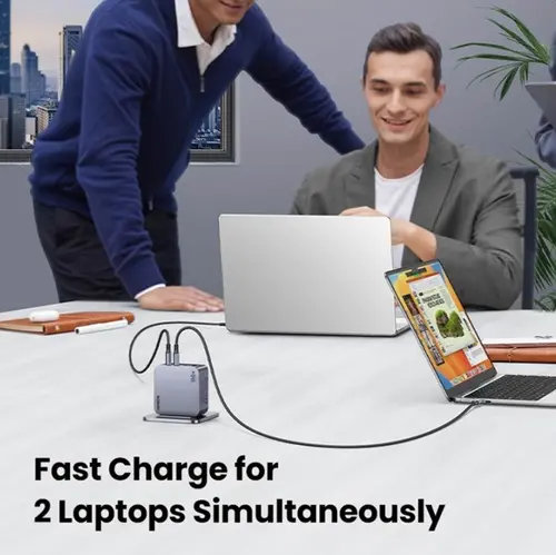 УНИВЕРСАЛНО ЗАРЯДНО УСТРОЙСТВО X763 220V 3xUSB-C 1xUSB A GaN 160W UGREEN - image 5