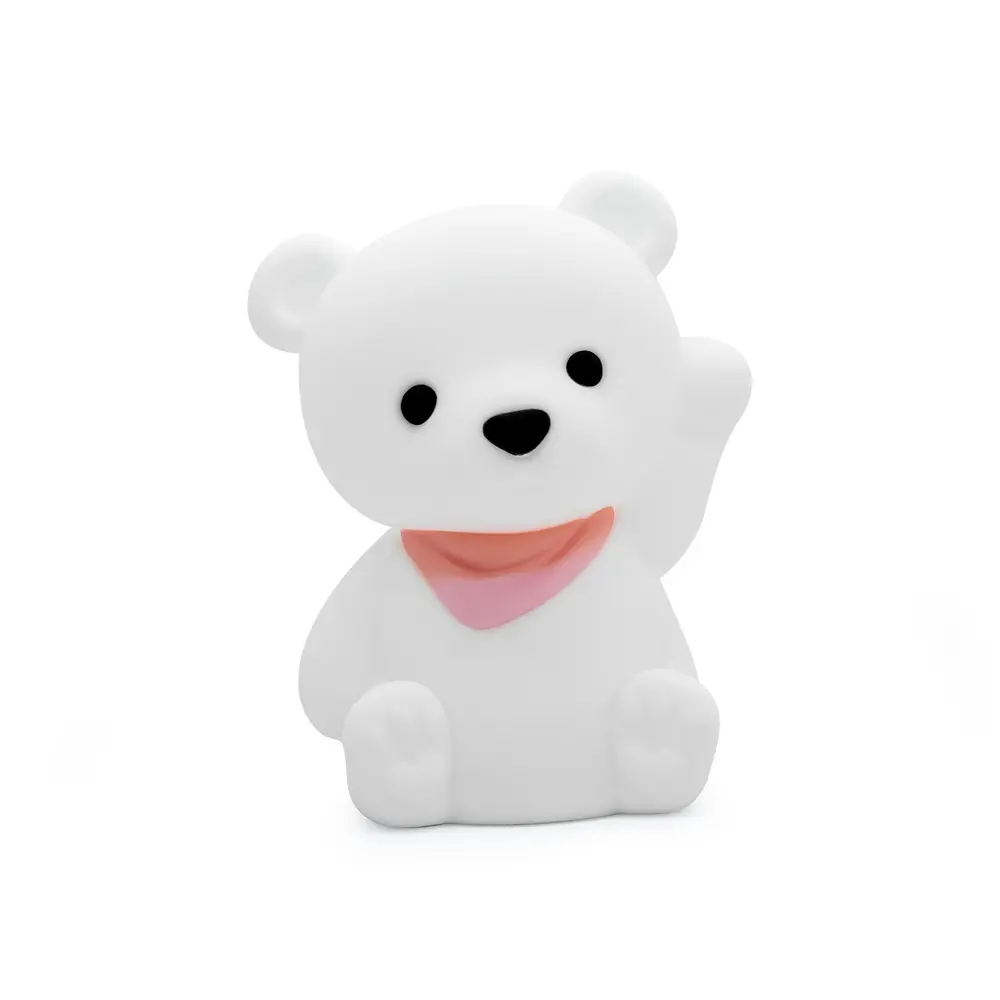 Lampă de noapte reîncărcabilă Dhink® - Teddy, albă