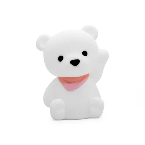 Lampă de noapte reîncărcabilă Dhink® - Teddy, albă - 1