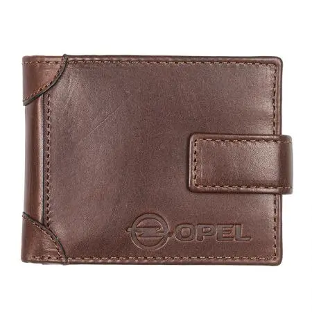 Мъжки кафяв портфейл Auto Set с лого на Opel