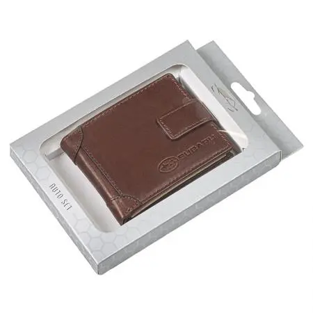 Мъжки кафяв портфейл Auto Set с лого на Subaru - image 5