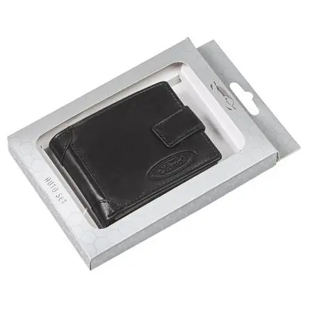Мъжки черен портфейл Auto Set с лого на Ford - image 5