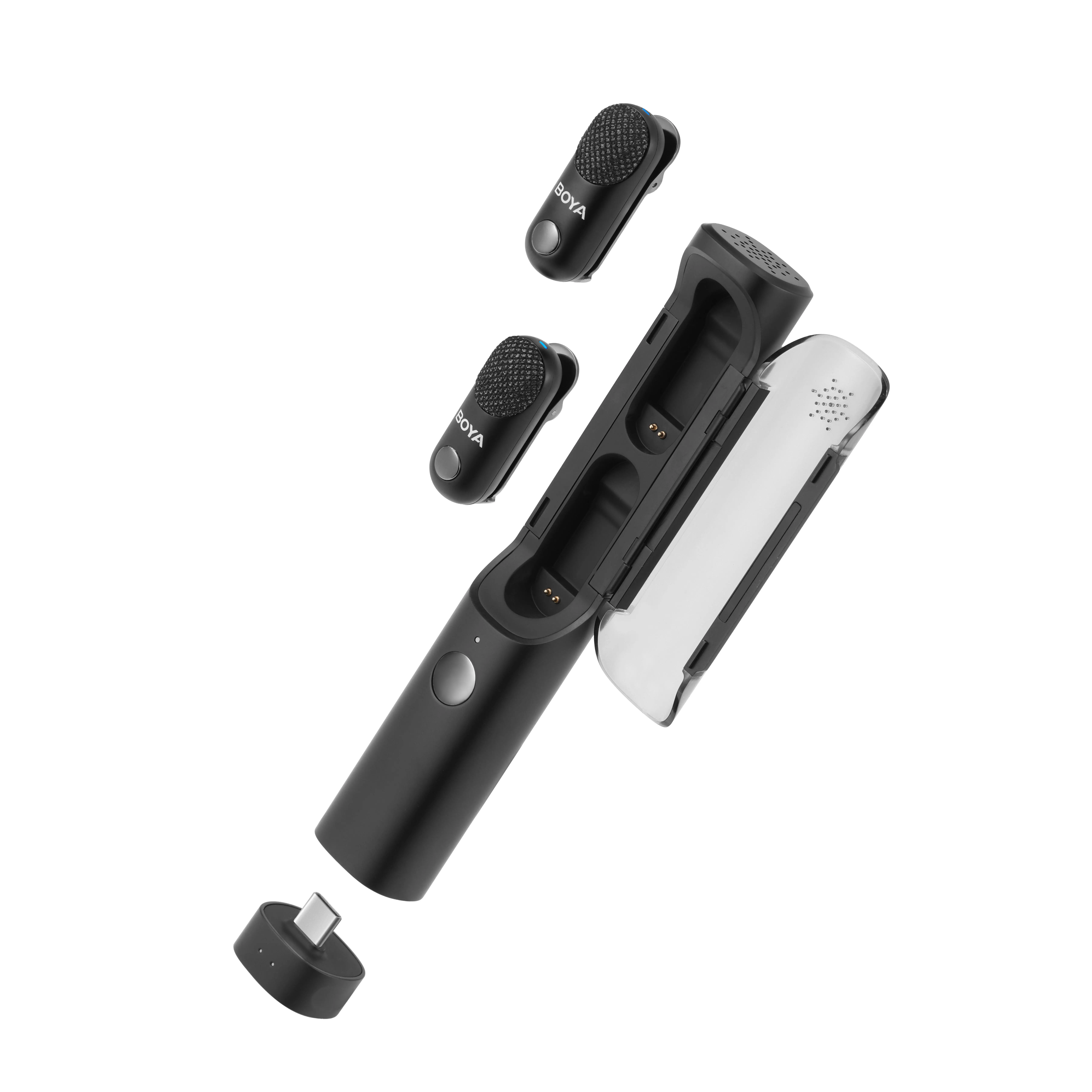 Безжична система микрофони All-in-One BOYA MAGIC 02 - Lightning + USB-C - image 1