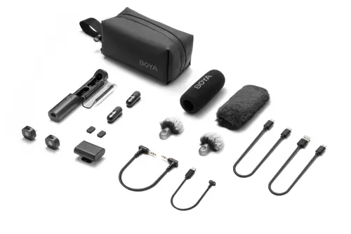 Безжична система микрофони All-in-One BOYA MAGIC 02 - Lightning + USB-C - image 22