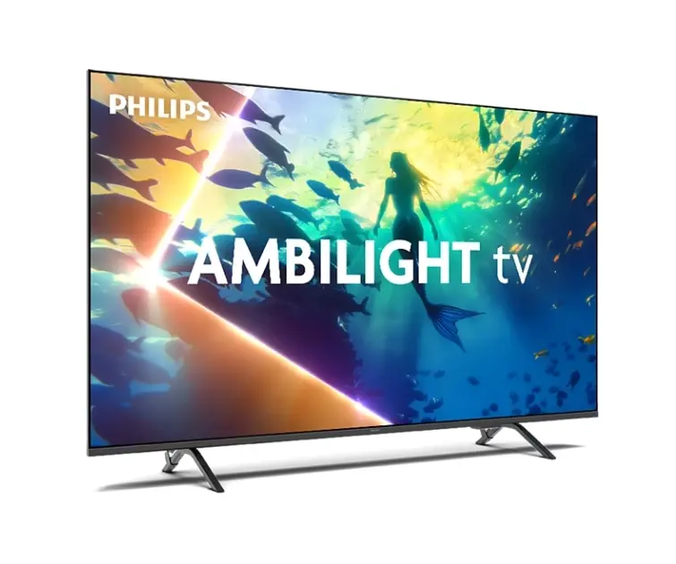 Телевизор, Philips 50PUS8010/12, 50" 4K UHD LED, 3840x2160p, 60Hz, DVB-T/T2/T2-HD/C/S/S2, 60Hz, Ambilight 3, Pixel Precise UHD, HDR+, Titan OS, Dolby Atmos & DTS:X, 3*HDMI, 2*USB, VRR, 802.11ac, BT 5.2, 20W RMS, Black - image 1