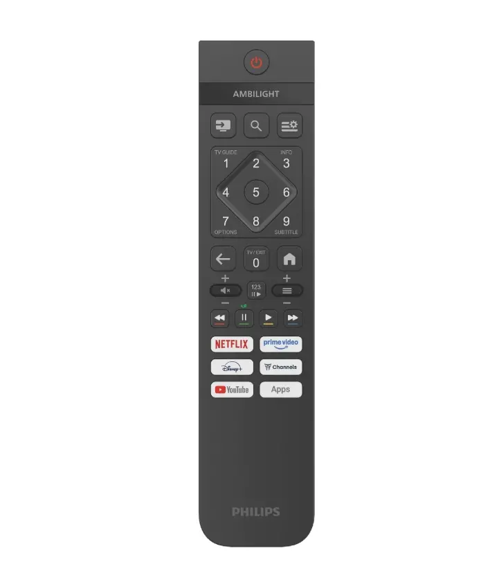 Телевизор, Philips 50PUS8010/12, 50" 4K UHD LED, 3840x2160p, 60Hz, DVB-T/T2/T2-HD/C/S/S2, 60Hz, Ambilight 3, Pixel Precise UHD, HDR+, Titan OS, Dolby Atmos & DTS:X, 3*HDMI, 2*USB, VRR, 802.11ac, BT 5.2, 20W RMS, Black - image 2