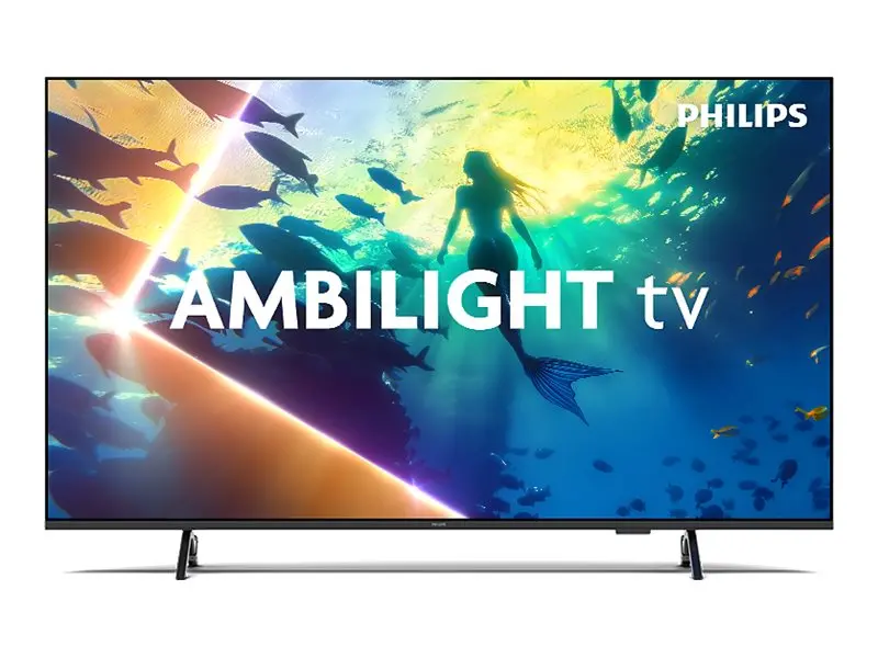 Телевизор, Philips 65PUS8010/12, 65" 4K UHD LED, 3840x2160p, DVB-T/T2/T2-HD/C/S/S2, 60Hz, Ambilight 3, Pixel Precise UHD, HDR+, Titan OS, Dolby Atmos & DTS:X, 3*HDMI, 2*USB, VRR, 802.11ac, BT 5.2, 20W RMS, Black