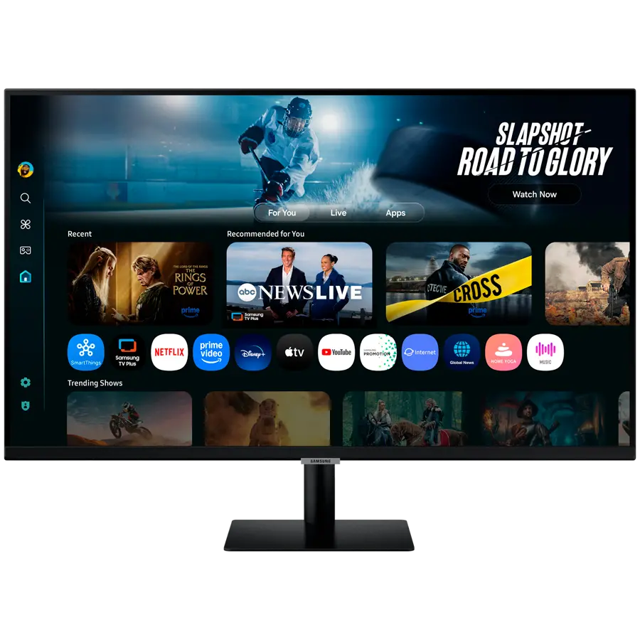Монитор, Samsung LS32FM700 32" VA LED, SMART 3840x2160 3xUSB 2.0, 2xHDMI 1.4, Wi-Fi 5, Bluetooth, Speakers, Black