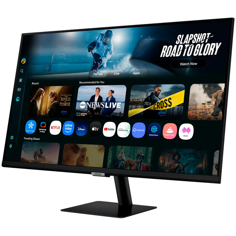 Монитор, Samsung LS32FM700 32" VA LED, SMART 3840x2160 3xUSB 2.0, 2xHDMI 1.4, Wi-Fi 5, Bluetooth, Speakers, Black - image 1
