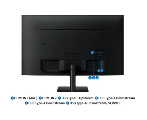 Монитор, Samsung LS32FM700 32" VA LED, SMART 3840x2160  3xUSB 2.0, 2xHDMI 1.4, Wi-Fi 5, Bluetooth, Speakers, Black - image 10