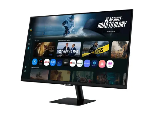 Монитор, Samsung LS32FM700 32" VA LED, SMART 3840x2160  3xUSB 2.0, 2xHDMI 1.4, Wi-Fi 5, Bluetooth, Speakers, Black - image 1