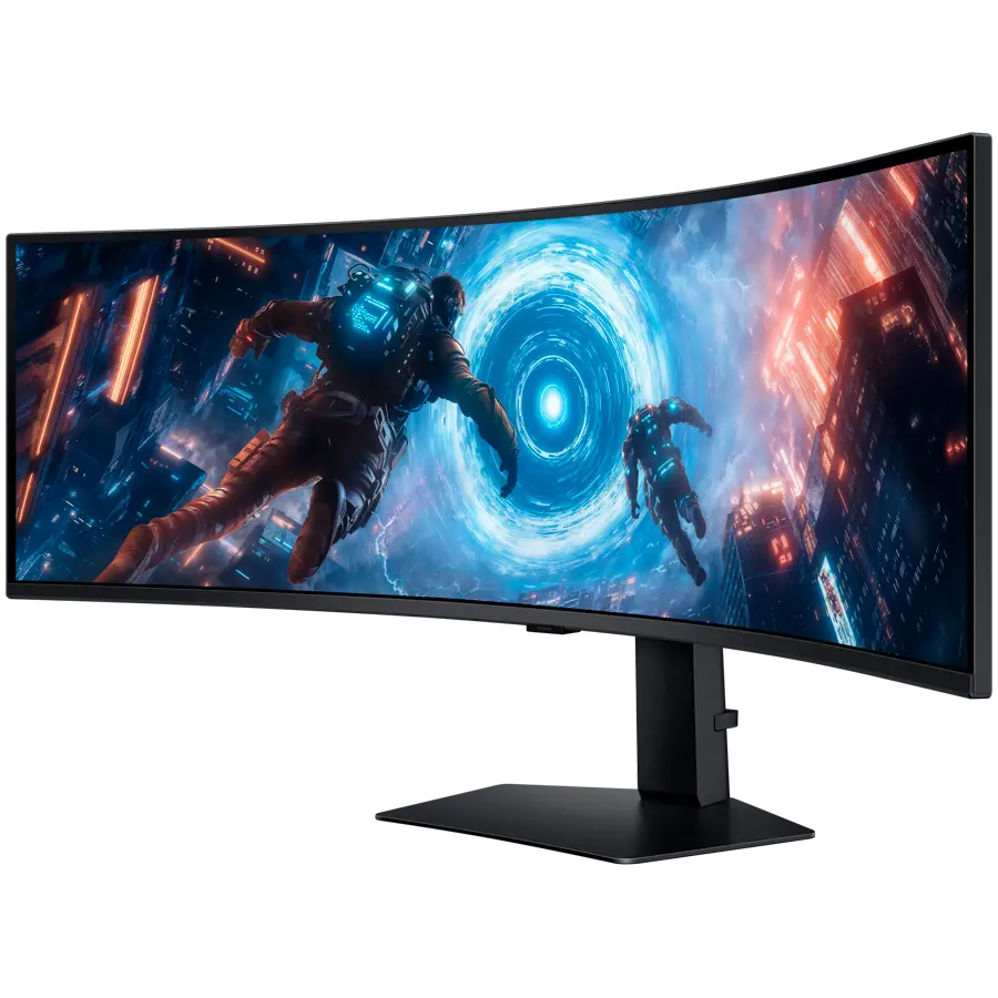 Монитор, Samsung LS49FG910, 49" Odyssey G9 GAMING VA Curved OLED, 1000R, 144Hz, Smart. 32:9, 5120 x 1440, Display Port , HDMI,Micro HDMI, USB Hub, Silver - image 1