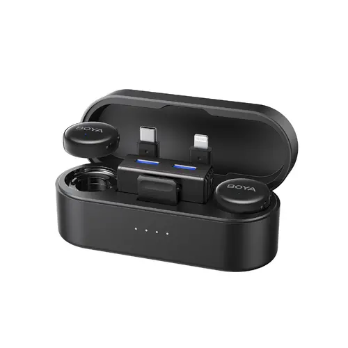 Ασύρματο σύστημα μικροφώνων BOYA BOYALINK 3-01 με lightning+USB-C +βύσμα 3.5mm TRS - 1