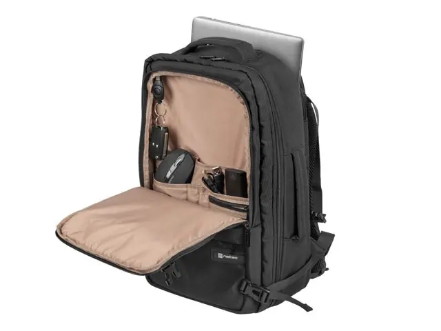 Раница, Natec Laptop Backpack Camel Lite 15.6" 19 L Black - image 13
