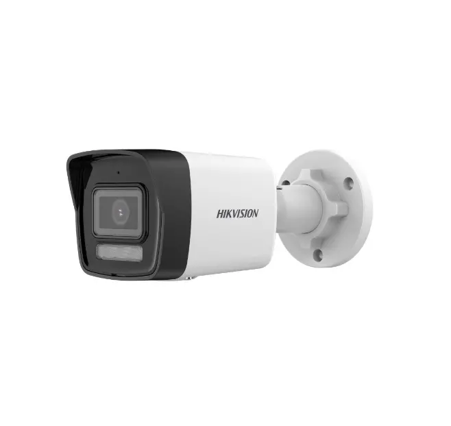 Камера, HikVision 2 MP Smart Hybrid Light Fixed Bullet Network Camera, 4 mm, F1.6, IR, White Light up to 30m, H.265+, IP67, built-in microphone, micro SDXC slot (up to 512GB), 12Vdc/PoE 6.5W