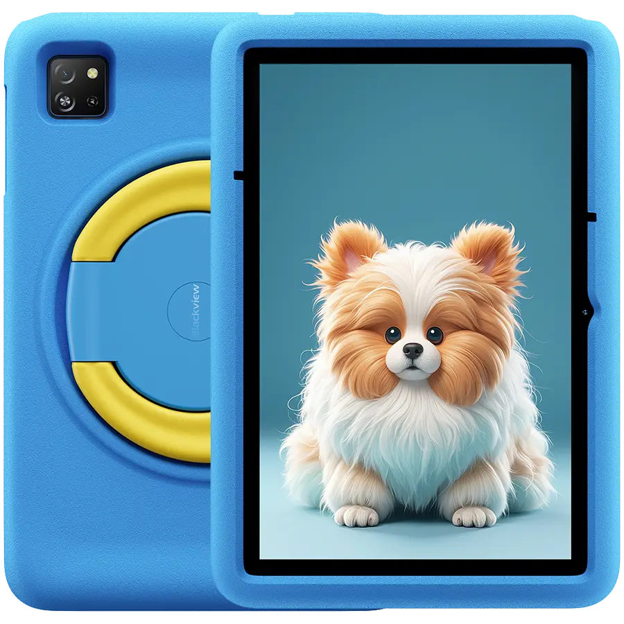 Blackview Tab A6 Kids WiFi 10.1-inch HD+ IPS 800x1280 A523 Octa-core 1.8GHz 4GB/128GB 5100mAh NO Charger 5MP Front/8MP Rear camera Android 15 Ocean Blue