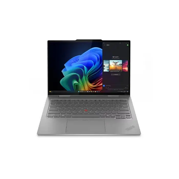 Лаптоп, Lenovo ThinkPad X1 2-in-1 G10 Aura, Intel Core Ultra 7 255U(12C,up to 5.2GHz,12MB), 32GB LPDDR5x-8400, 1TB SSD, 14" 2.8K (2880x1800) OLED AR/AS Touch, Intel Graphics, UHD 8MP&IR, Pen, Backlit, WLAN, WWAN, Quectel RM520N-GL 5G, FPR, 3cell, Win11Pro,,3Y Pr