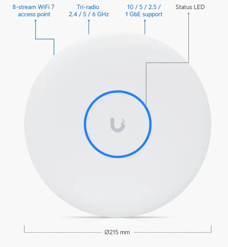 UBIQUITI UniFi U7 Pro XGS, Access Point, WiFi 7 - image 1