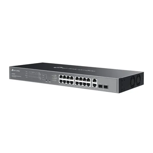 Комутатор TP-LINK ES220GMP, 16xGb PoE+ 802.3at/af,2x Gb.RJ45 port,2xGb.SFP - image 2