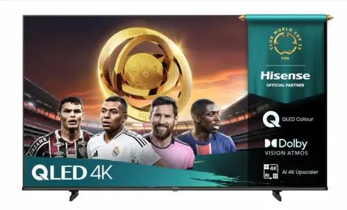 Телевизор, Hisense 75" E7Q, 4K Ultra HD 3840x2160, QLED, Quantum Dot, HDR 10+, HLG, Dolby Vision, DTS Virtual X, Smart TV, Light Sensor, WiFi Direct, BT, Anyview Cast, 3xHDMI, 2xUSB, LAN, CI+, DVB-T2/C/S2, Black