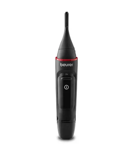 Тример, Beurer MN3X mini trimer; For trimming and shaping eyebrow, nose and ear hairs; 2 attachments and extra comb attachment 3/6 mm; Splash-proof (IPX4) - image 1