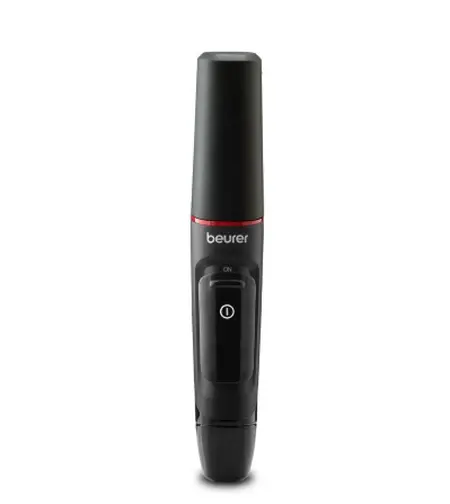 Тример, Beurer MN3X mini trimer; For trimming and shaping eyebrow, nose and ear hairs; 2 attachments and extra comb attachment 3/6 mm; Splash-proof (IPX4) - image 2