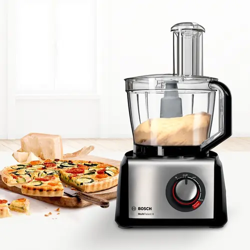Кухненски робот, BOSCH MC812M844, Food processor, MultiTalent 8, 1250 W, add.Tritan blender, Citrus press, Dough Tool, Whisk, Black -Brushed stainless steel - image 3