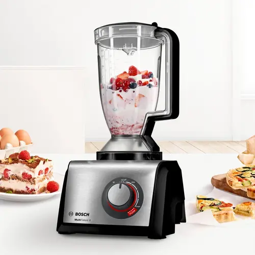 Кухненски робот, BOSCH MC812M844, Food processor, MultiTalent 8, 1250 W, add.Tritan blender, Citrus press, Dough Tool, Whisk, Black -Brushed stainless steel - image 5