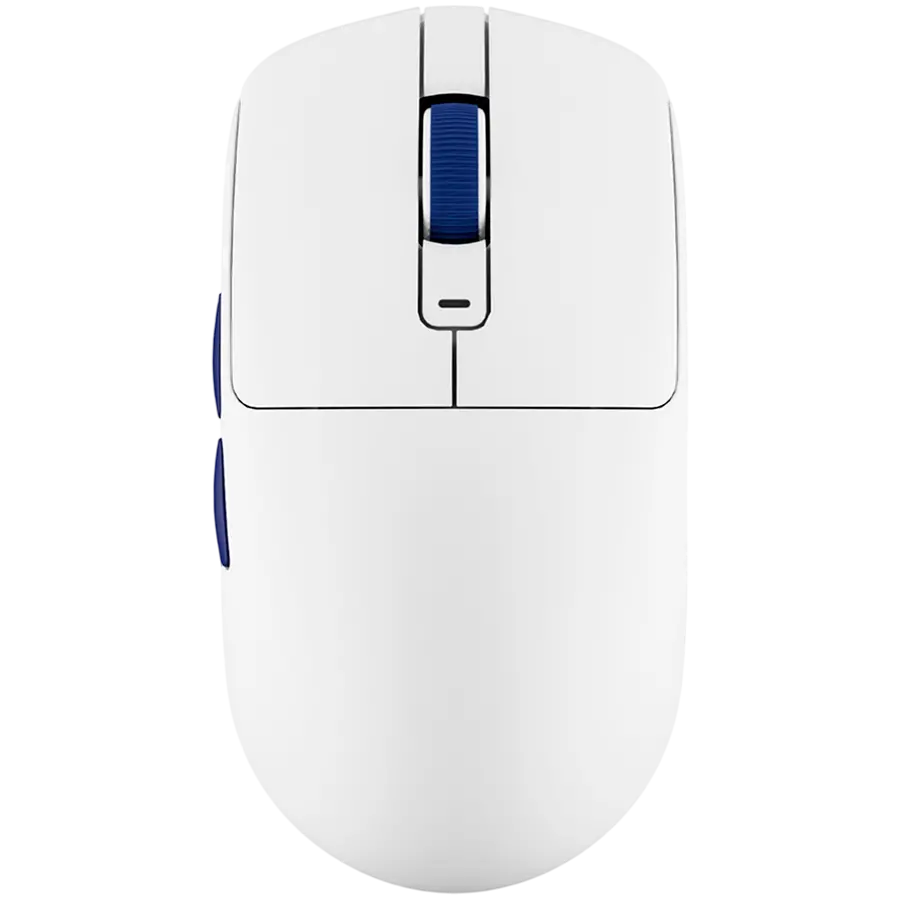 ROYAL KLUDGE M30 White Blue Gaming Mouse PAW 33111K