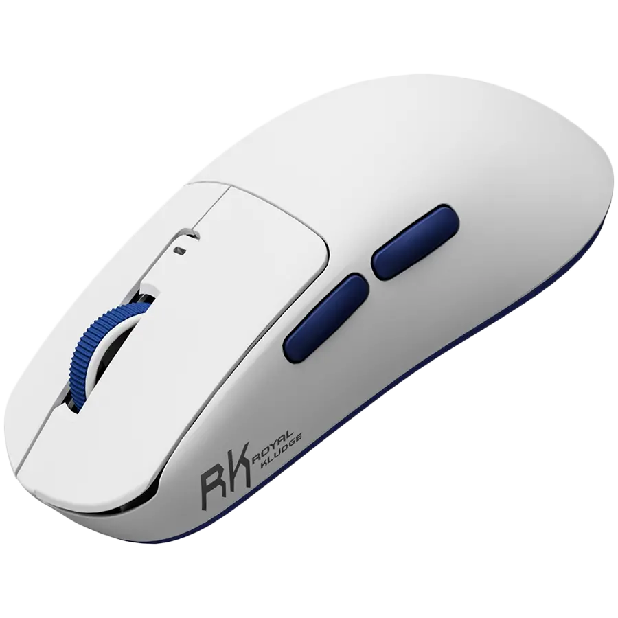 ROYAL KLUDGE M30 White Blue Gaming Mouse PAW 33111K - image 1