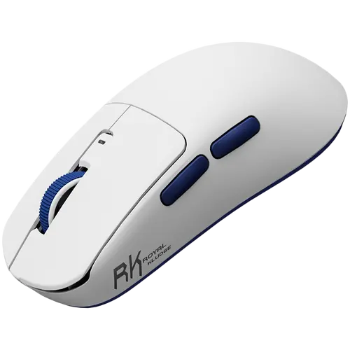 ROYAL KLUDGE M30 White Blue Gaming Mouse PAW 33111K - image 1