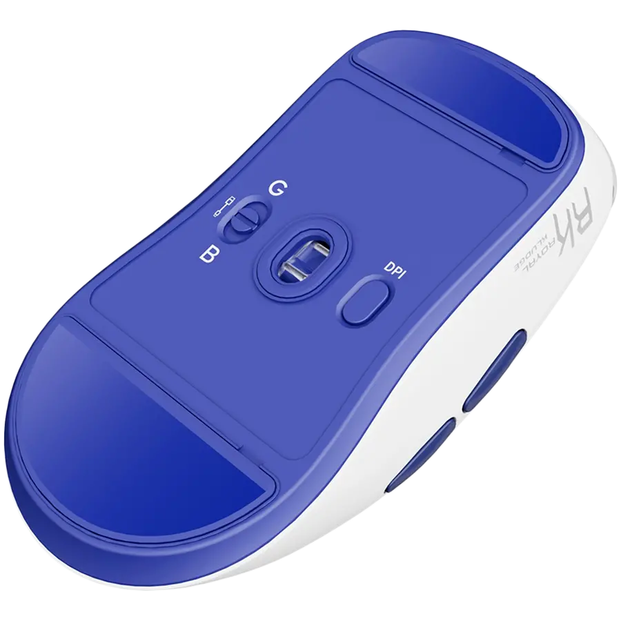 ROYAL KLUDGE M30 White Blue Gaming Mouse PAW 33111K - image 4