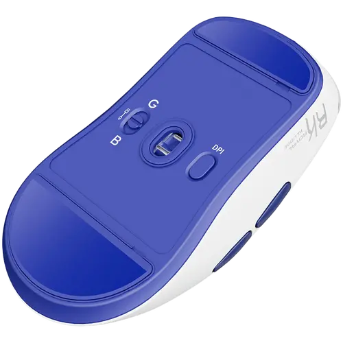 ROYAL KLUDGE M30 White Blue Gaming Mouse PAW 33111K - image 4