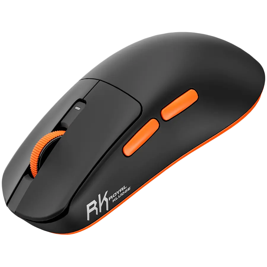 ROYAL KLUDGE M30 Black Orange Gaming Mouse PAW 33111K - image 1