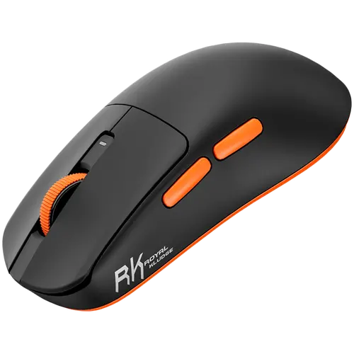 ROYAL KLUDGE M30 Black Orange Gaming Mouse PAW 33111K - image 1