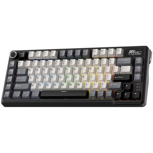 ROYAL KLUDGE RK L75 Knight Black Gaming Keyboard Cream switch - image 1