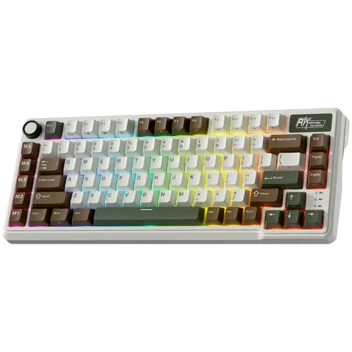 ROYAL KLUDGE RK L75 Palm Green Gaming Keyboard Cream switch - image 1
