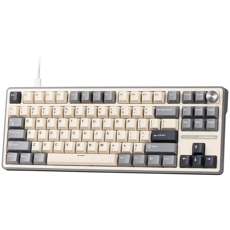 ROYAL KLUDGE R87Pro Half Grey Gaming Keyboard Creamy switch - image 1