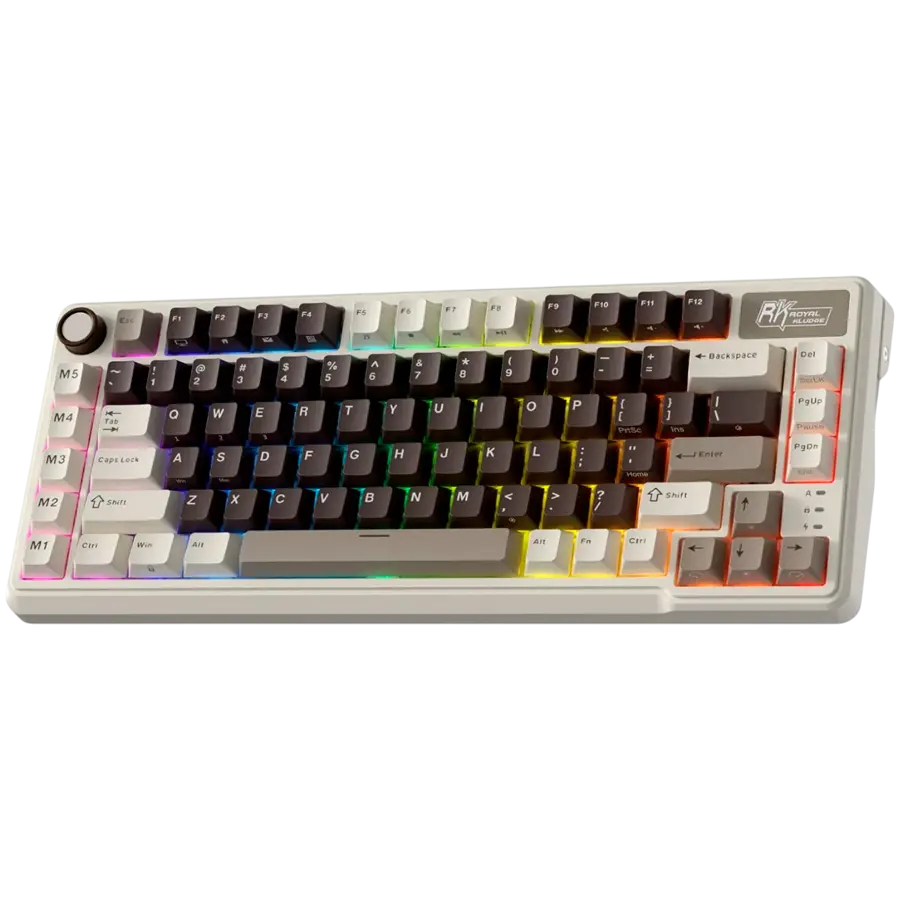ROYAL KLUDGE RK L75 Mocha Grey Gaming Keyboard Cream switch - image 1