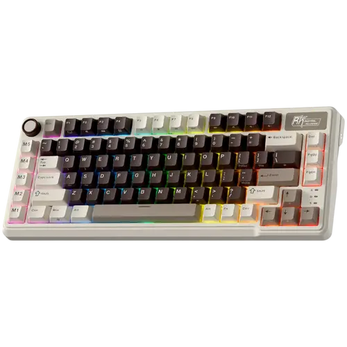 ROYAL KLUDGE RK L75 Mocha Grey Gaming Keyboard Cream switch - image 1