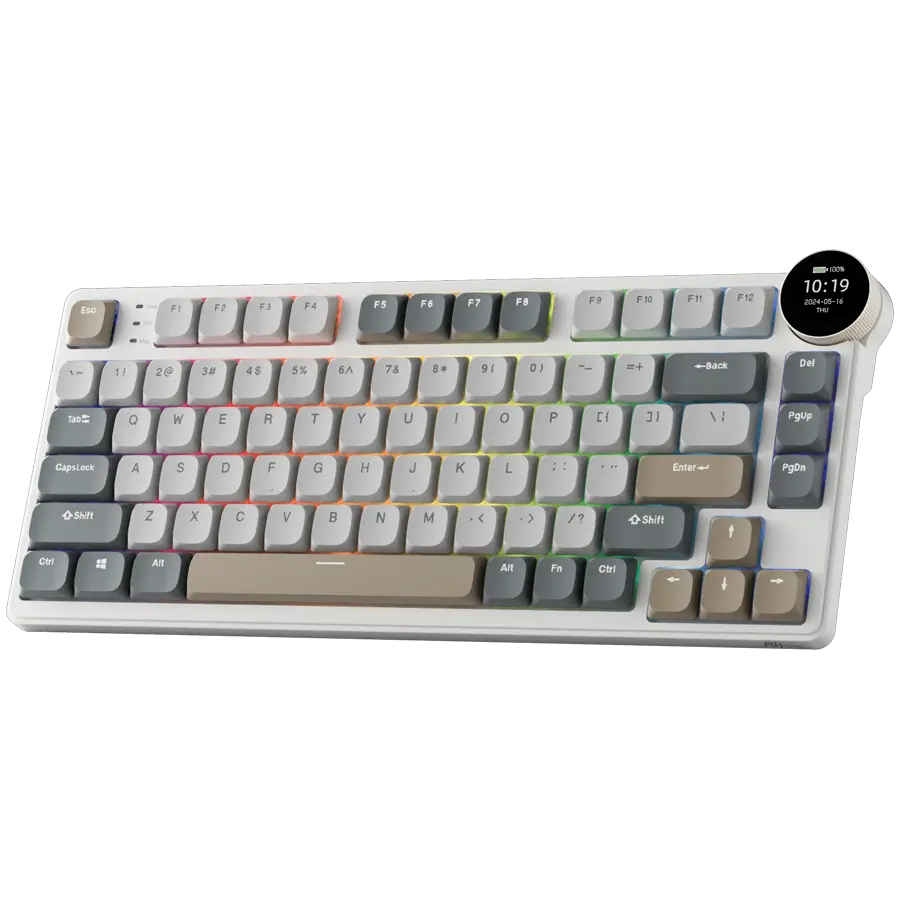 ROYAL KLUDGE RK N80 Pearly Dawn Gaming Keyboard Red switch - image 1