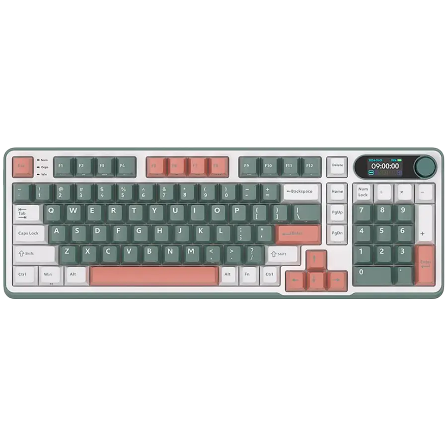 ROYAL KLUDGE RK-S98 Camping Green Tastatură pentru gaming Chartreuse switch