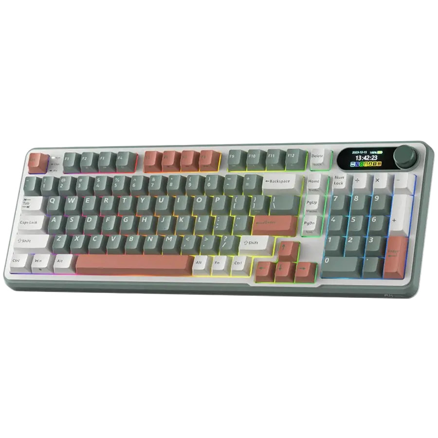 ROYAL KLUDGE RK-S98 Camping Green Gaming Keyboard Chartreuse switch - image 1