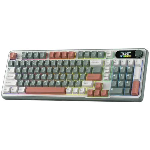 ROYAL KLUDGE RK-S98 Camping Green Gaming Keyboard Chartreuse switch - image 1