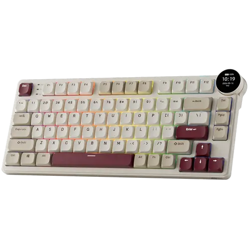 ROYAL KLUDGE RK N80 Rosy Clouds Gaming Keyboard Red switch - image 1