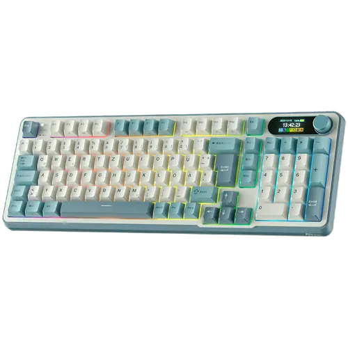 ROYAL KLUDGE RK-S98 Light Cloud Gaming Keyboard Chartreuse switch - image 1