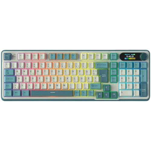 ROYAL KLUDGE RK-S98 Light Cloud Tastatură Gaming Chartreuse switch - 1