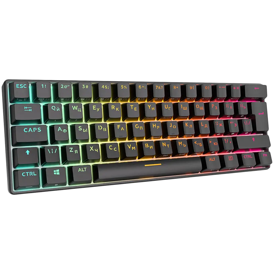 ROYAL KLUDGE RK61 Black Gaming Keyboard Red switch - image 1